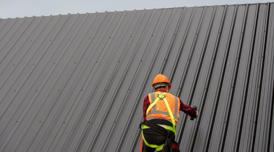 Professional metal roof installation services in Montgomery, MI